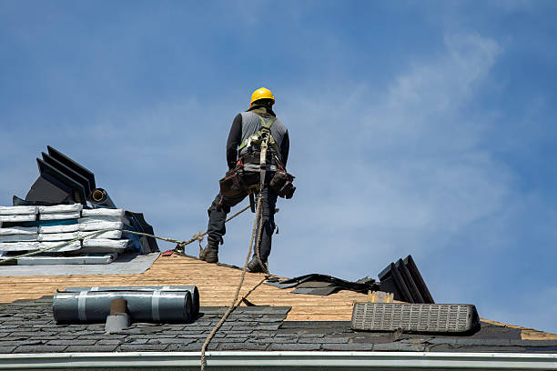 Professional Roof Replacement technician working in Eaton, IN